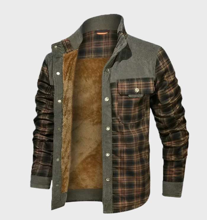 Padded Men's Flannel Jacket with Fleece – Flannel Style