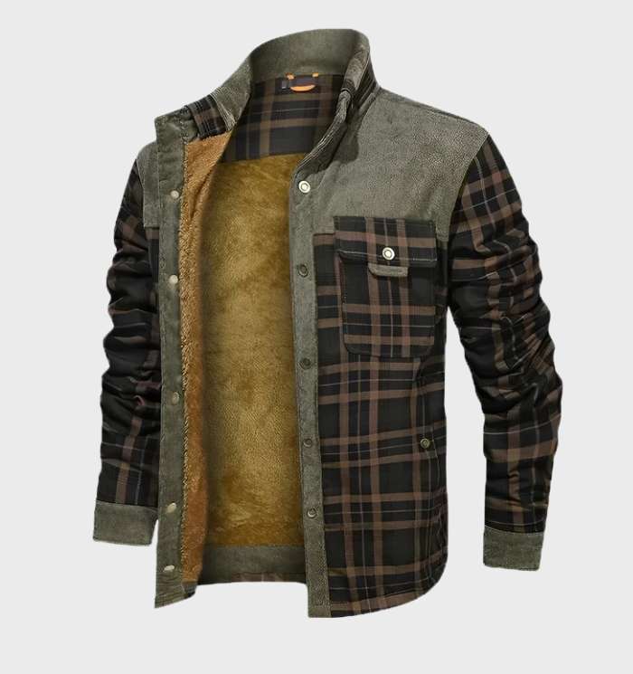 Padded Men's Flannel Jacket with Fleece – Flannel Style
