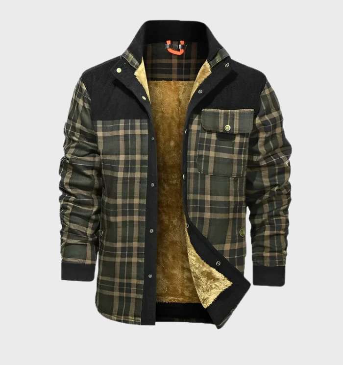 Padded Men's Flannel Jacket with Fleece – Flannel Style