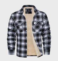 Trendy Flannel Men's Jacket in Vintage Style - Liam
