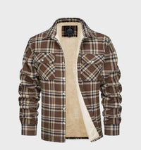 Trendy Flannel Men's Jacket in Vintage Style - Liam