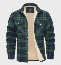 Trendy Flannel Men's Jacket in Vintage Style - Liam