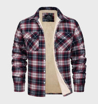 Trendy Flannel Men's Jacket in Vintage Style - Liam