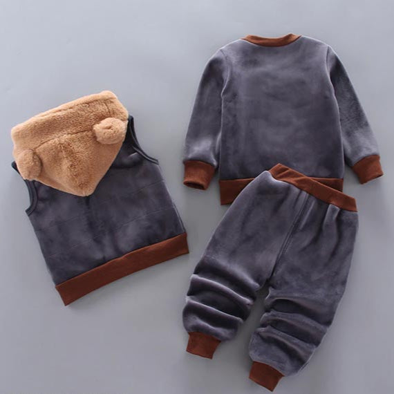 Dreiteiliges Baby- und Kleinkind-Set mit Bärenmotiv – BearHugs