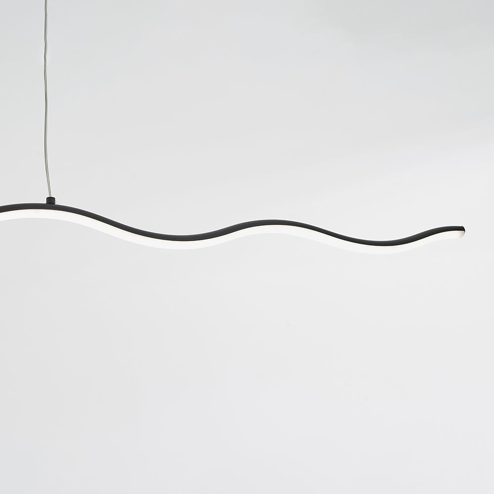 LED-pendellampe med moderne bølgelinje-design – WaveGlow