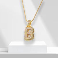 Bubble Letter Chain with Pendant - LuxeLette