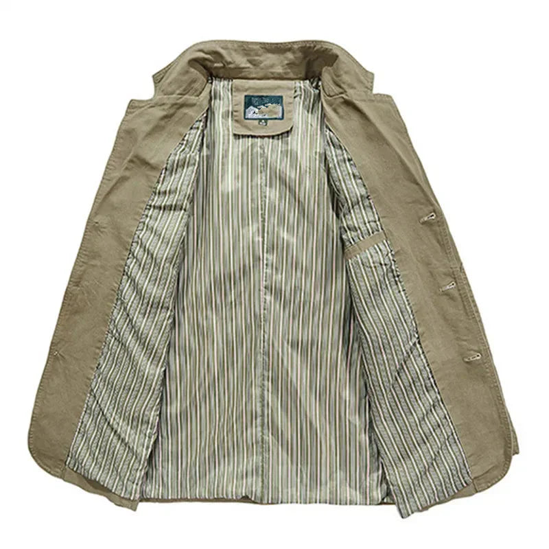 Men's summer jacket in vintage and military style – Viktor