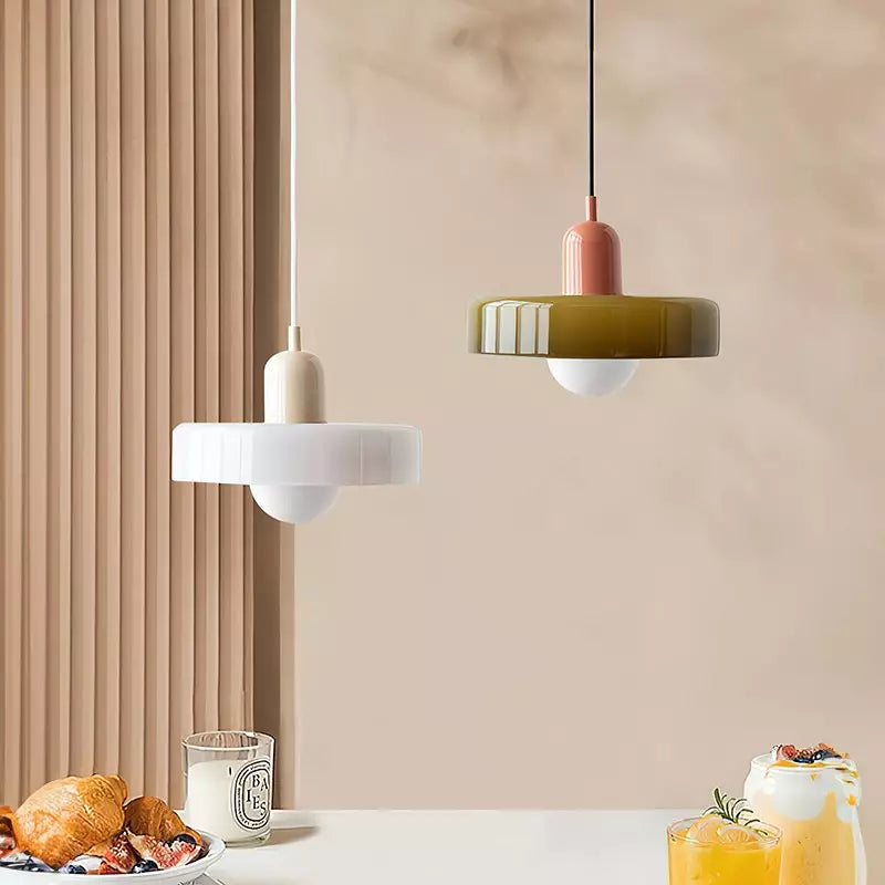 Lámpara colgante colorida estilo Bauhaus - StiloGlas