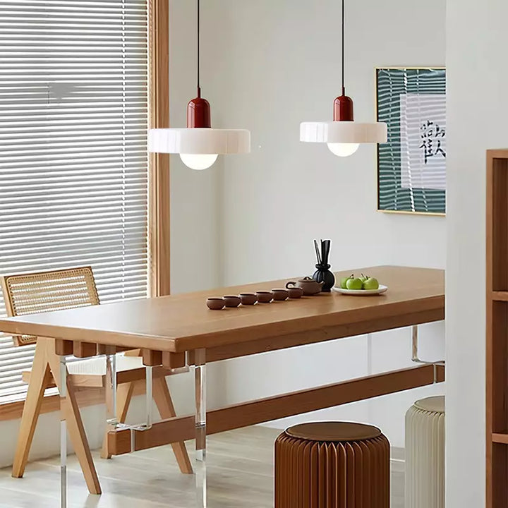 Lámpara colgante colorida estilo Bauhaus - StiloGlas