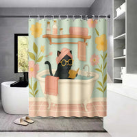 Bedruckter Lustiger Badevorhang - Purrshower