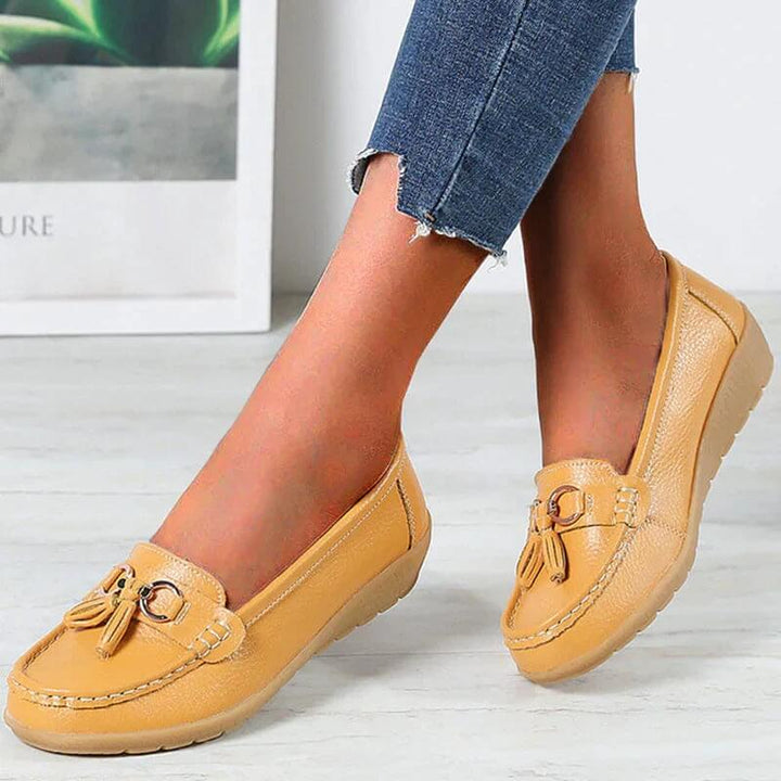 Ergonomic Leather Sandals - ElegaWalk