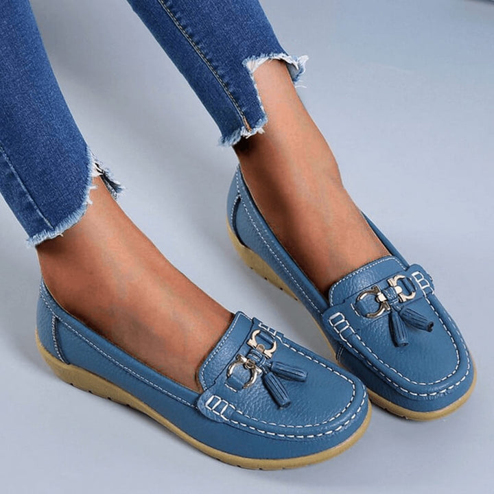 Ergonomic Leather Sandals - ElegaWalk