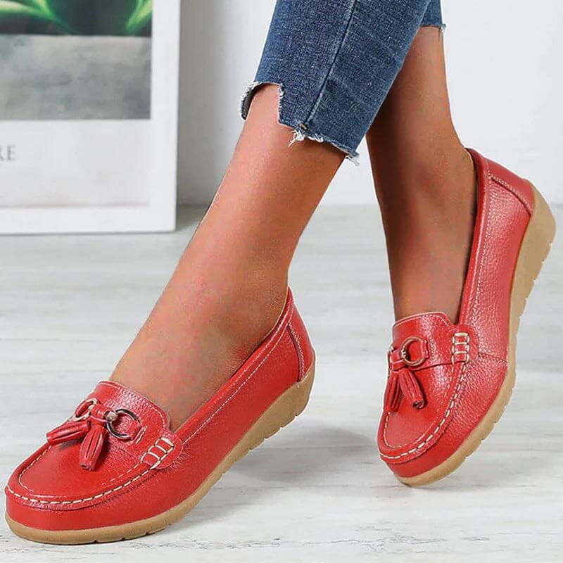 Ergonomic Leather Sandals - ElegaWalk