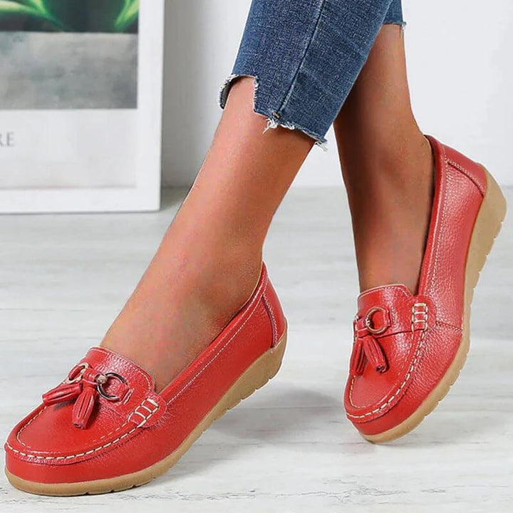 Ergonomic Leather Sandals - ElegaWalk