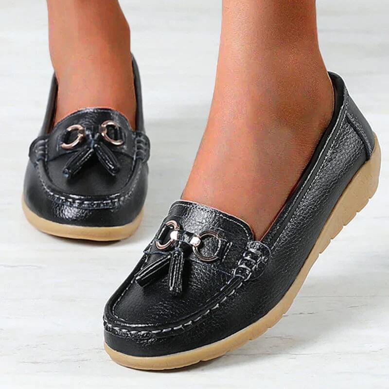 Ergonomic Leather Sandals - ElegaWalk