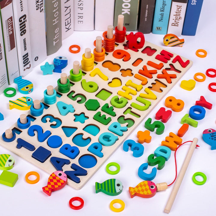 Montessori Toddler Play Board - Wooden Play Safari