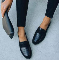 Black Women's Loafers – Elara