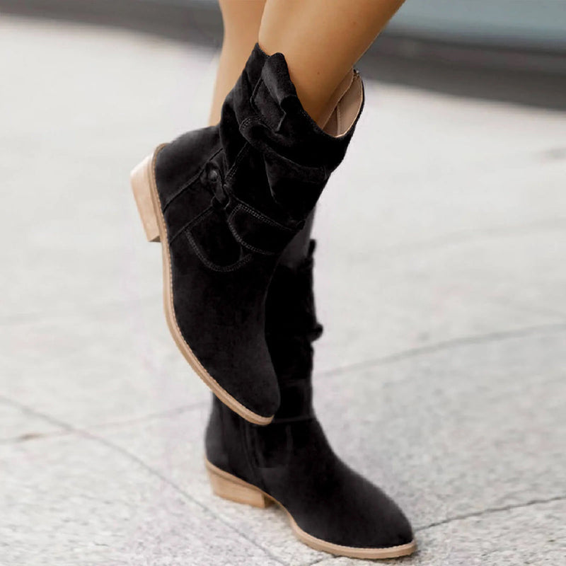 Trendy Women's Autumn Heeled Boots – Elif