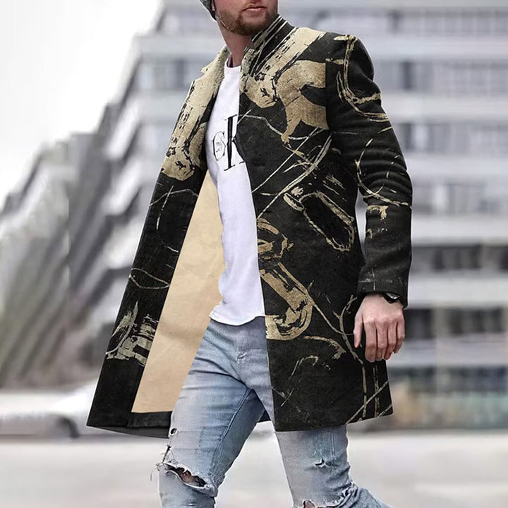 Fashionable men's coat with unique pattern - Laurent