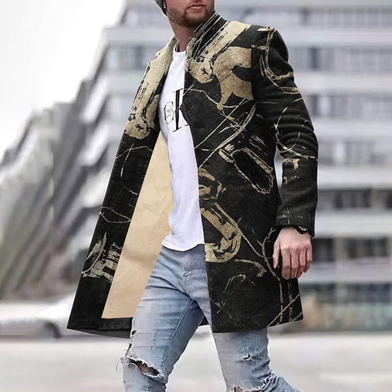 Fashionable men's coat with unique pattern - Laurent