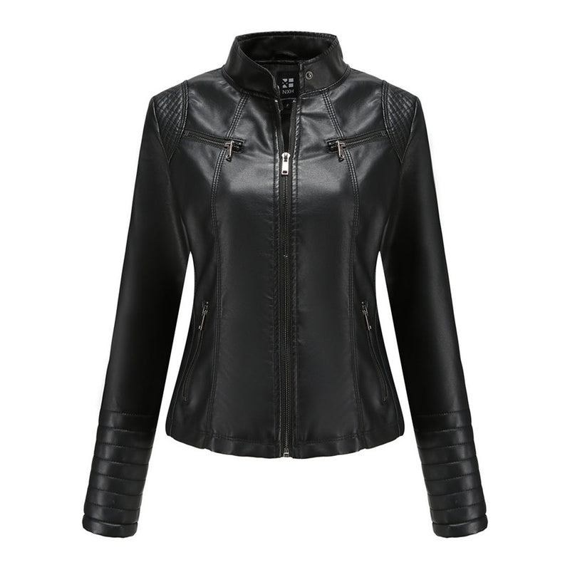 Stylisches Leder Damenjack – Elin