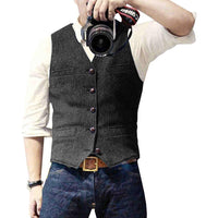 Stilfuld denimvest til herrer - Mason