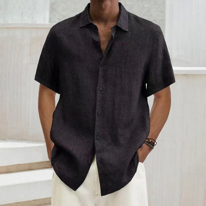 Polo para hombre de algodón y lino – Noah