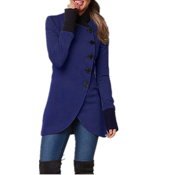 Women's Mid-Layer Jacket with Asymmetric Closure – Isabella