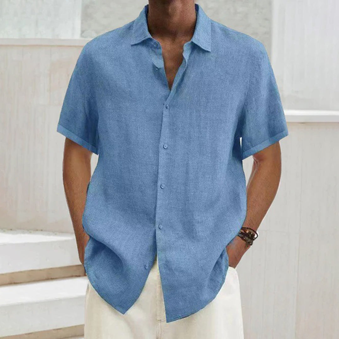 Polo para hombre de algodón y lino – Noah