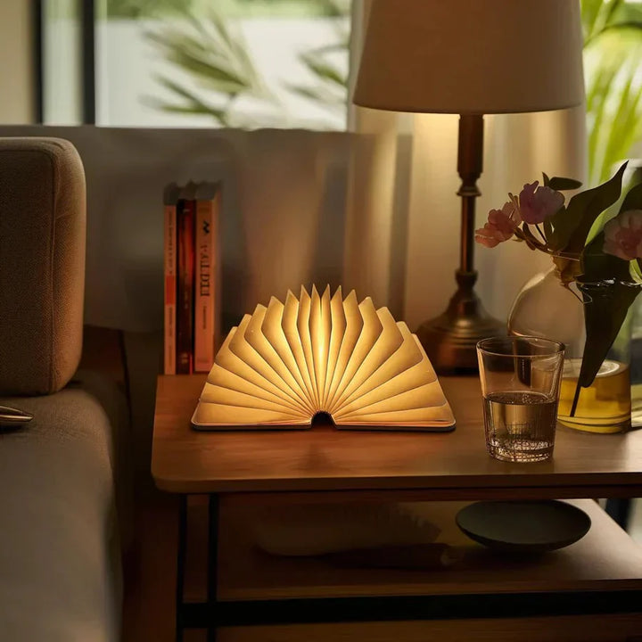Sammenklappelig boglampe med varmt LED-lys - StoryGlow