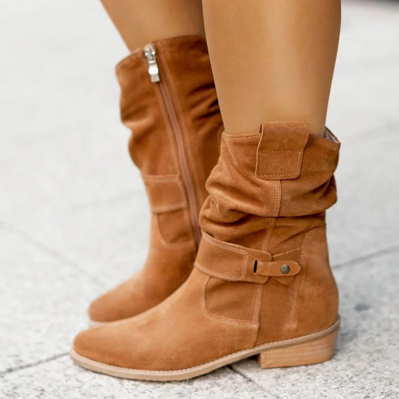 Trendy Women's Autumn Heeled Boots – Elif
