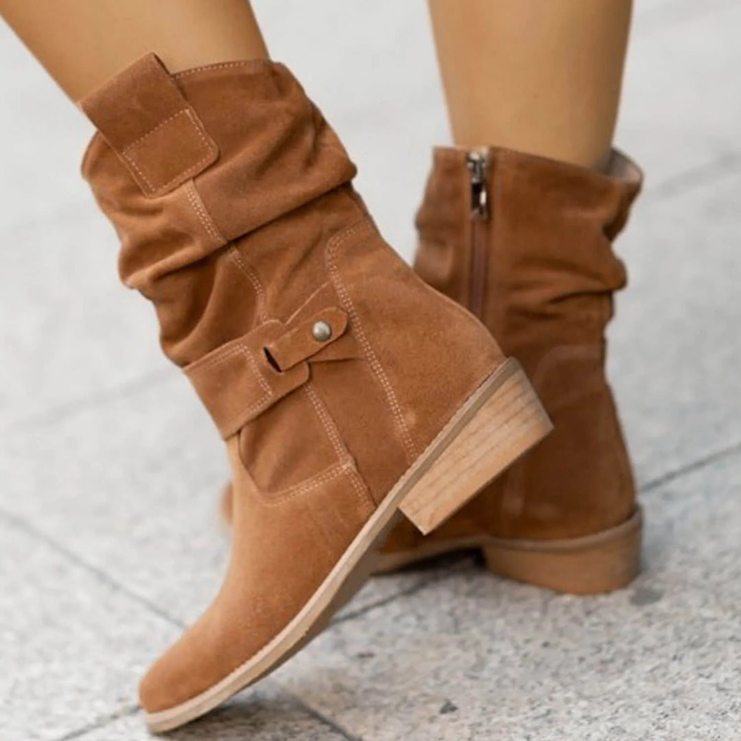 Trendy Women's Autumn Heeled Boots – Elif