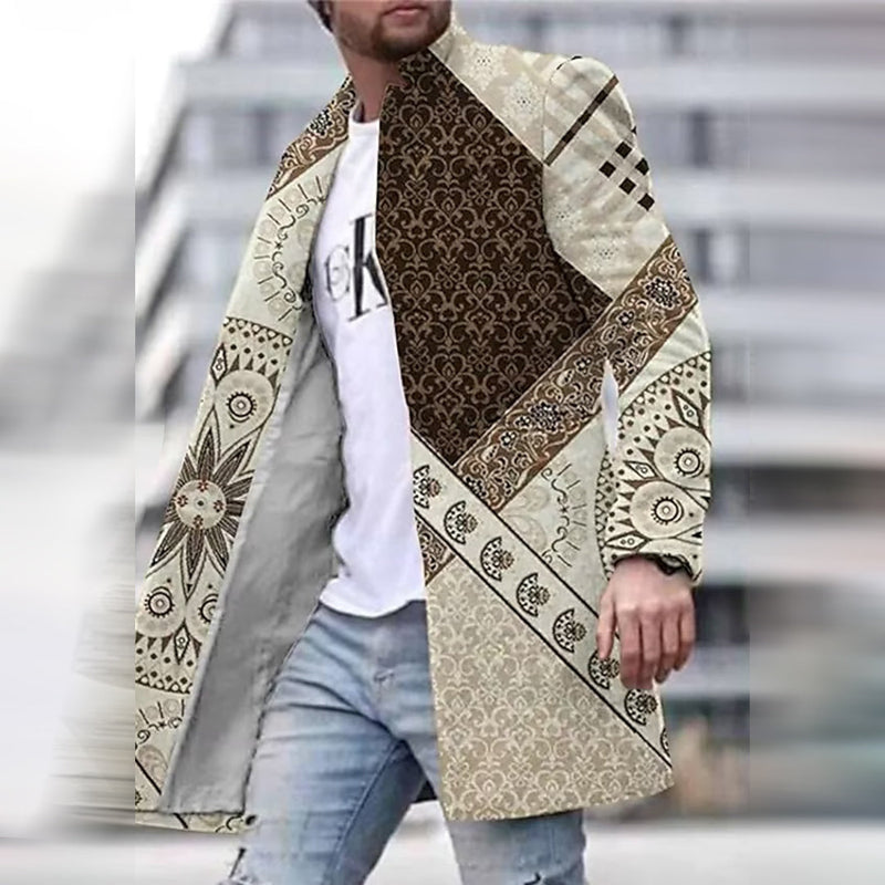 Fashionable men's coat with unique pattern - Laurent