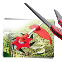 Robust brush cutter head with 6 steel blades – TrimmBlade