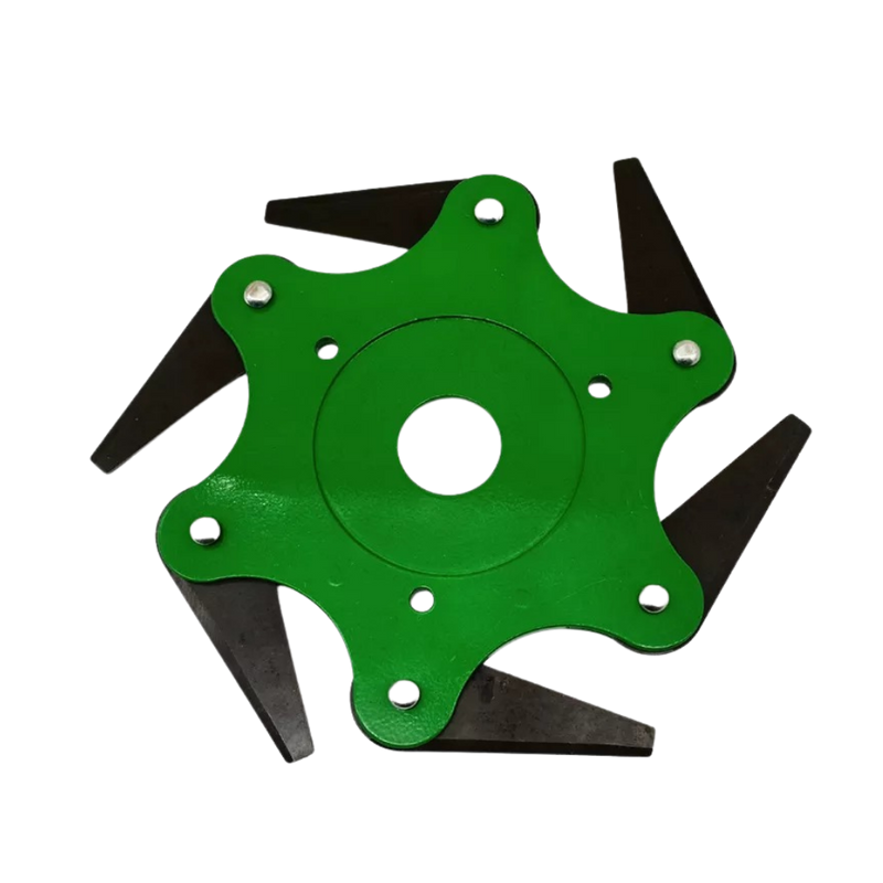 Robust brush cutter head with 6 steel blades – TrimmBlade