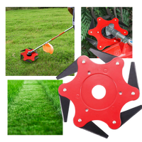Robust brush cutter head with 6 steel blades – TrimmBlade