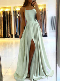 Leicht fallendes Maxikleid mit Seitenschlitz – Selina