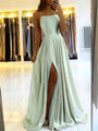 Leicht fallendes Maxikleid mit Seitenschlitz – Selina