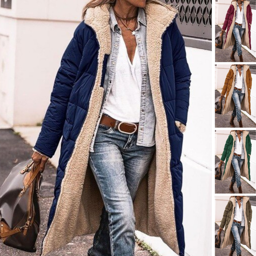 Trendy vendbar dame-vinterjakke – Sofia