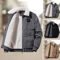 Chaqueta de pana para hombre con forro de forro polar – Elias