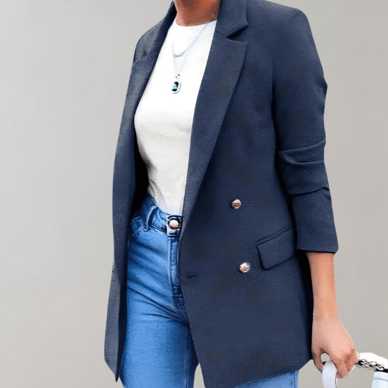 Stylish long women's coat - Clara
