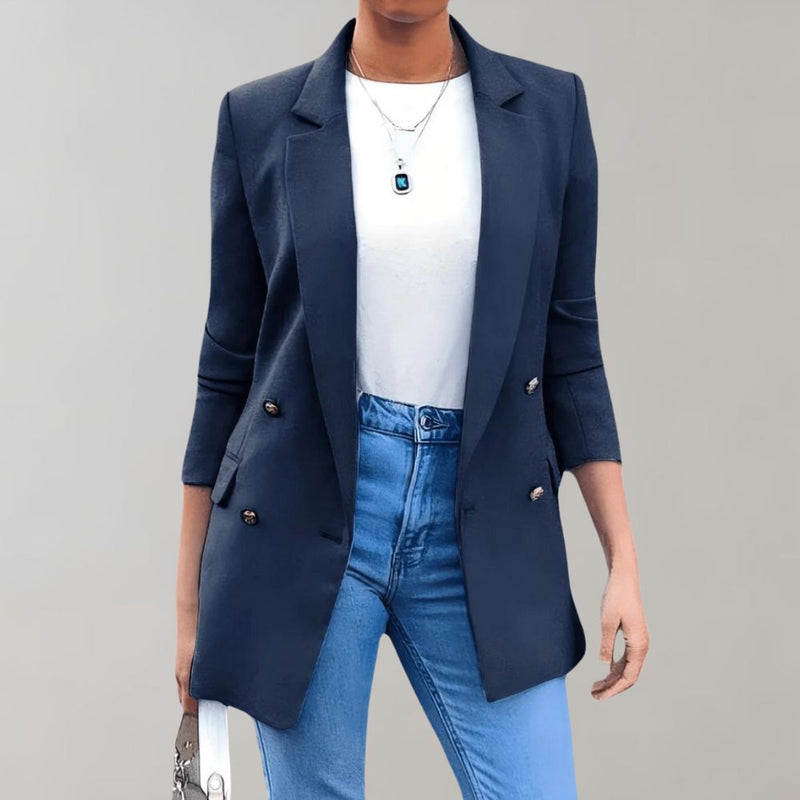 Stylish long women's coat - Clara