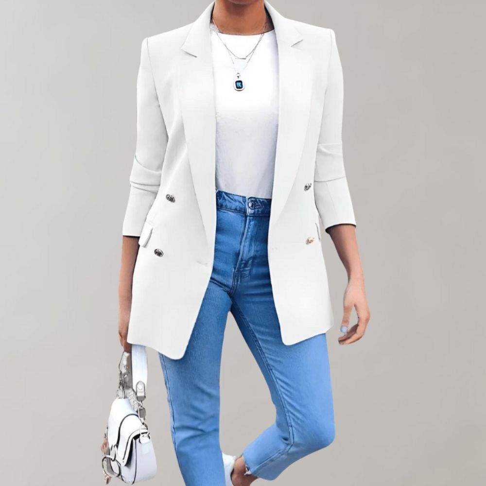Stylish long women's coat - Clara