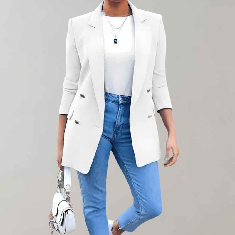 Stylish long women's coat - Clara