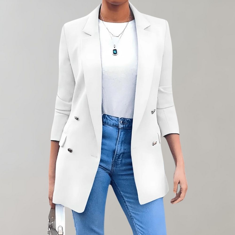 Stylish long women's coat - Clara