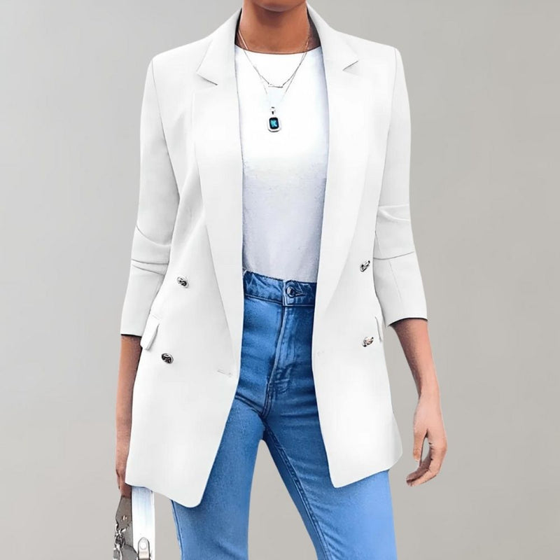 Stylish long women's coat - Clara