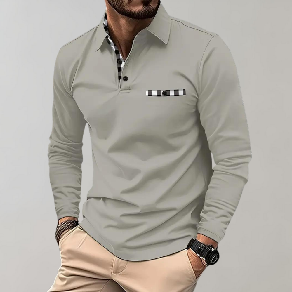 Herre langærmet T-shirt - Finn