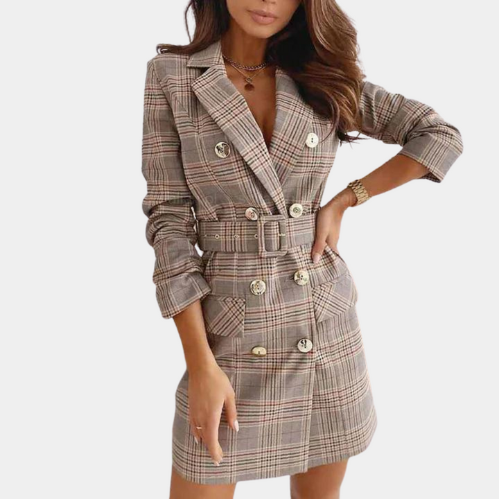 Klassisk blazer-kjole til et professionelt look – Claire