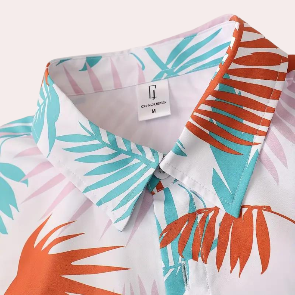 Traje de verano hawaiano de dos piezas para hombre – Kairos