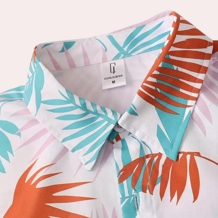 Traje de verano hawaiano de dos piezas para hombre – Kairos
